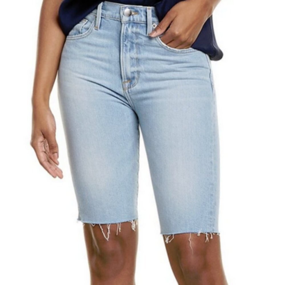 NWT FRAME Denim Le Vintage Bermuda Denim Shorts $195